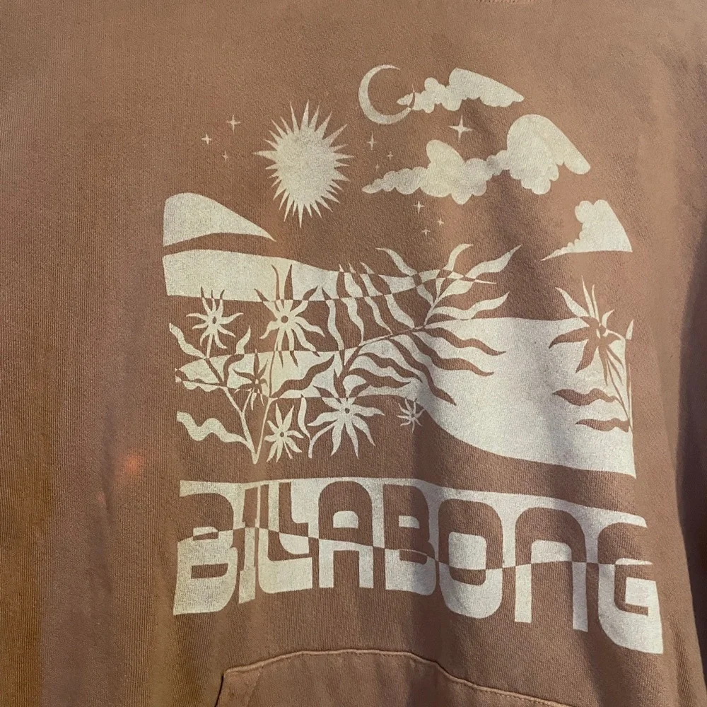 Billabong Skyline Graphic Hoodie Small ‎ Cozy Casual Streetwear Loungewear Y2K - Picture 3 of 8